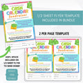 school athletics easy fundraiser idea cash calendar